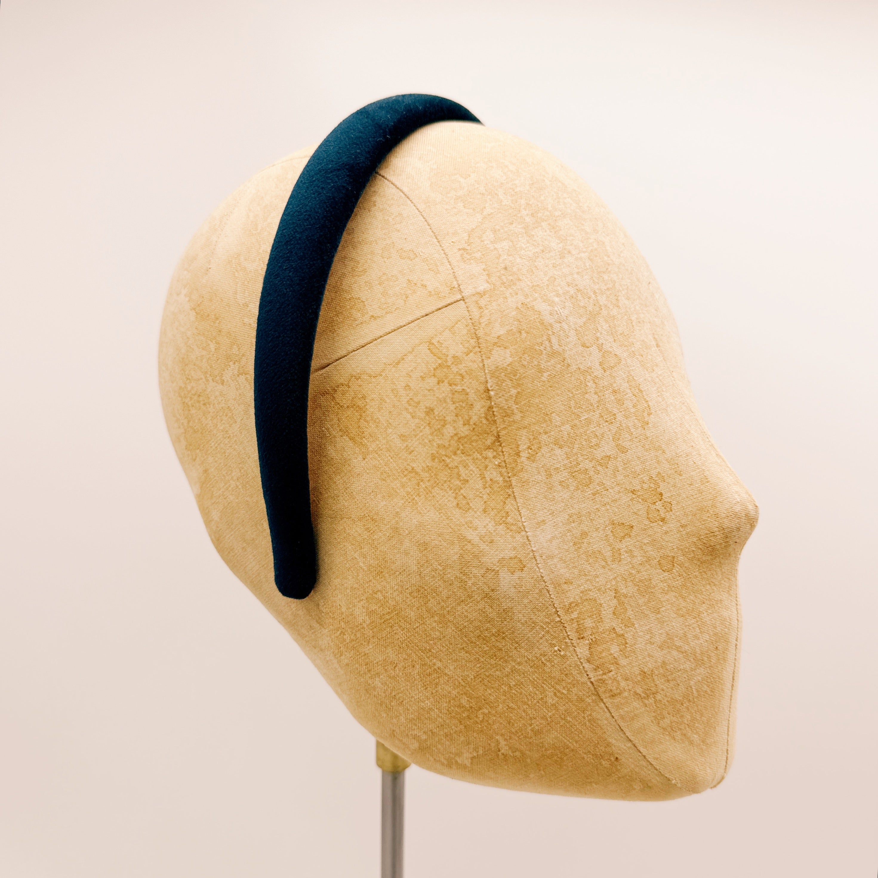 Headband Velvet Navy Blue Mini