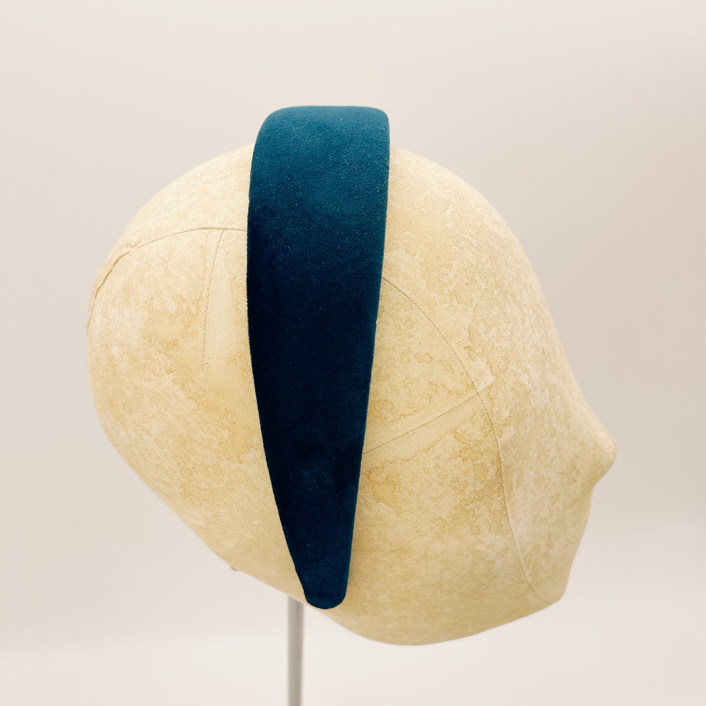 Navy Blue Velvet Headband