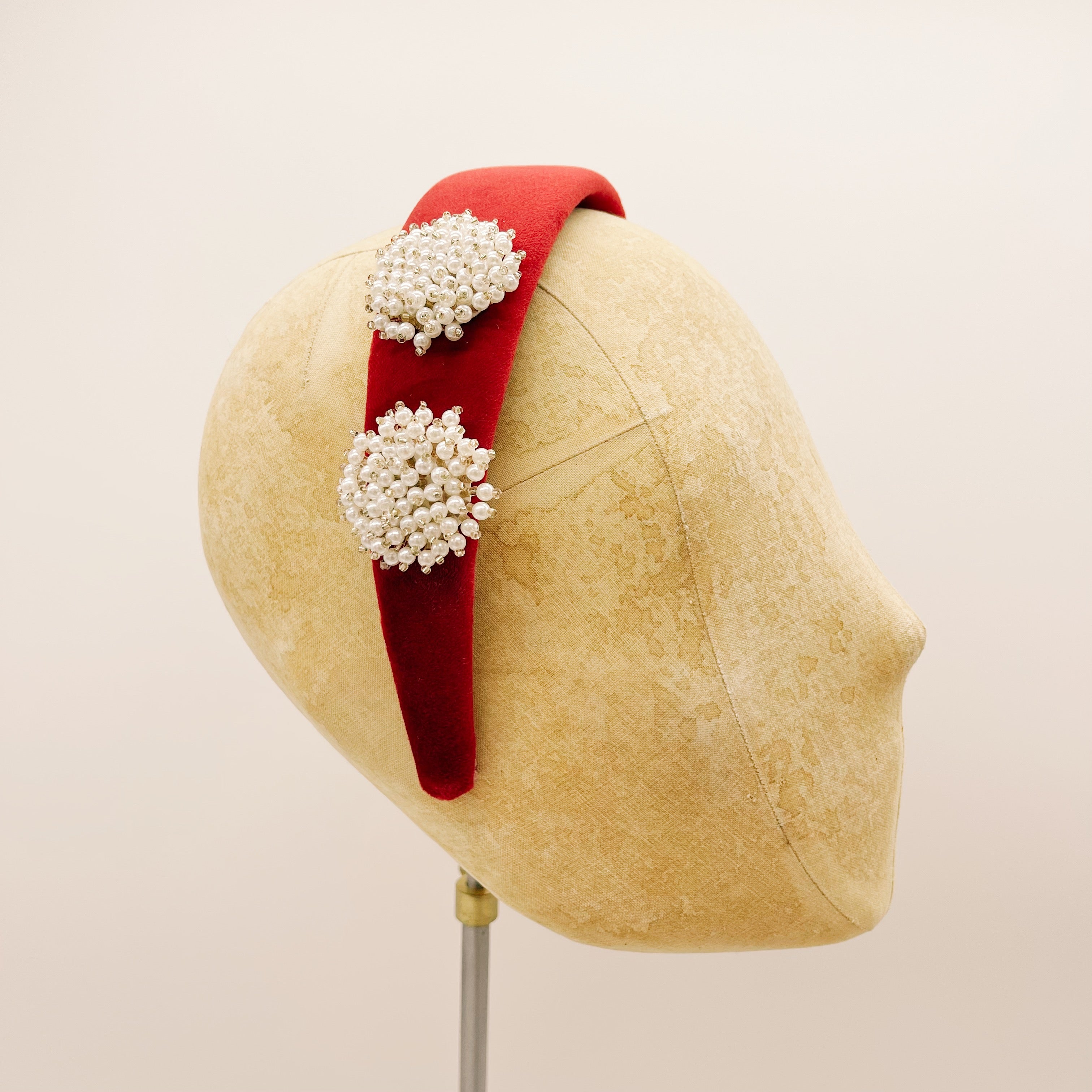 Cerchietto Velluto Red Series #4
