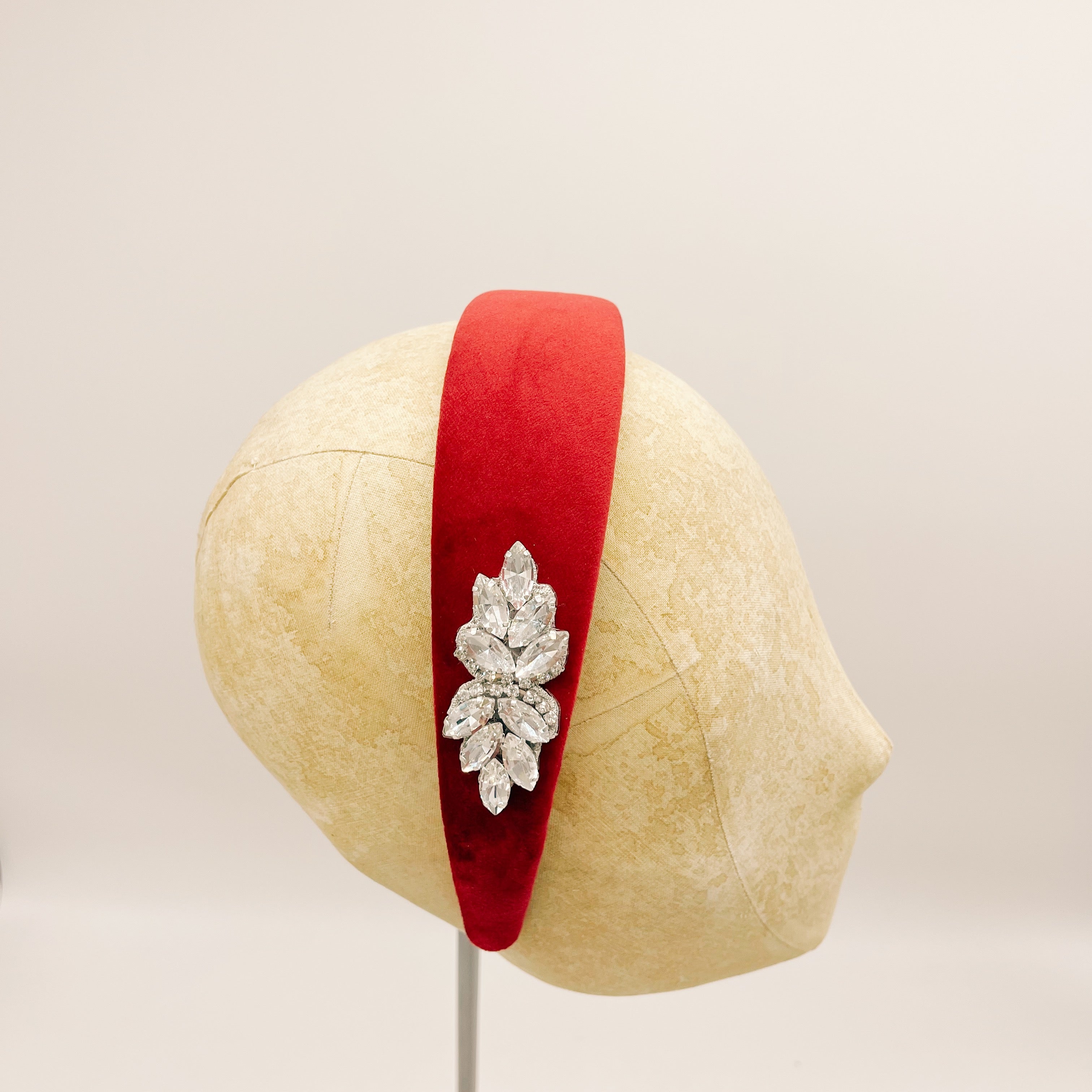 Cerchietto Velluto Red Series #3