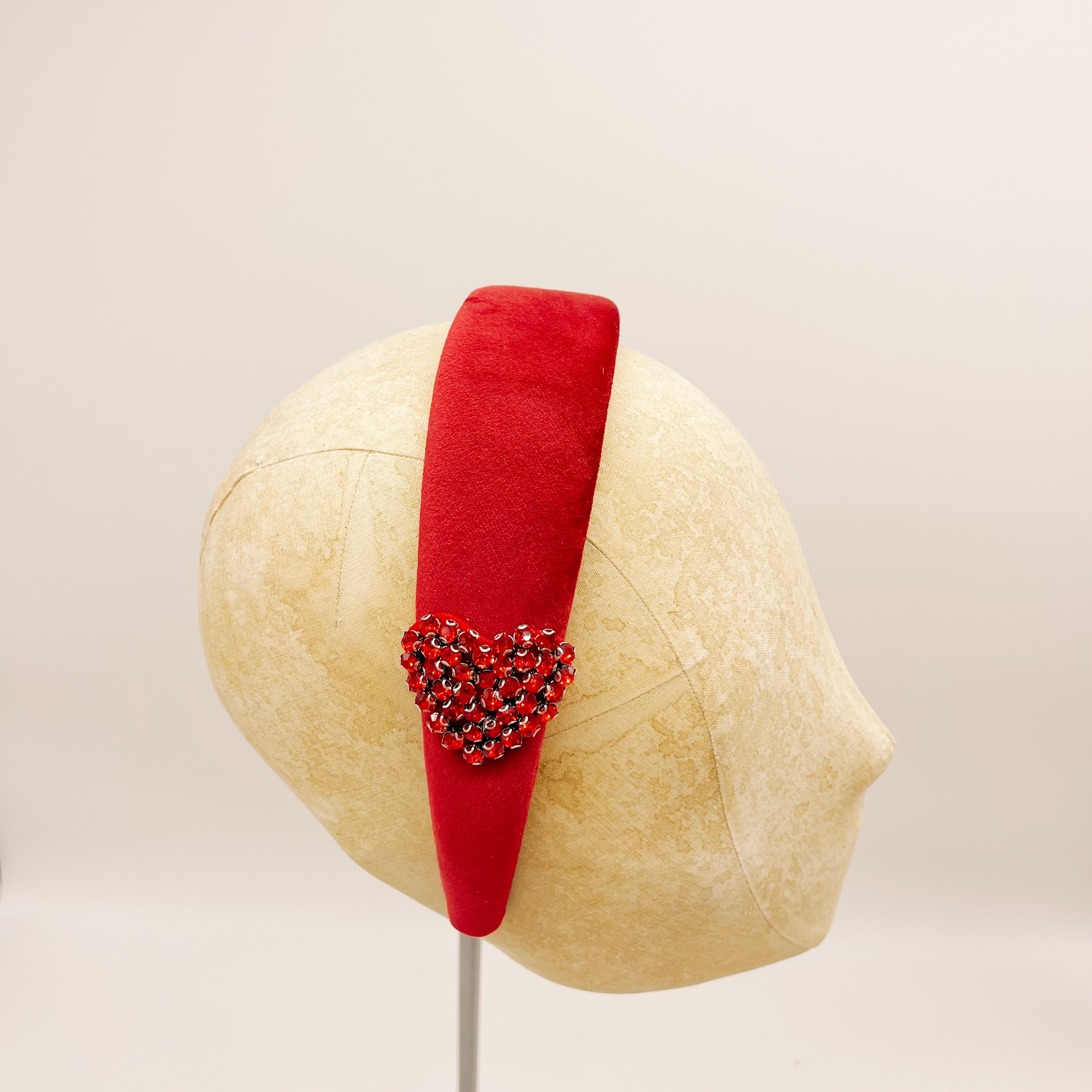 Cerchietto Velluto Red Series #1