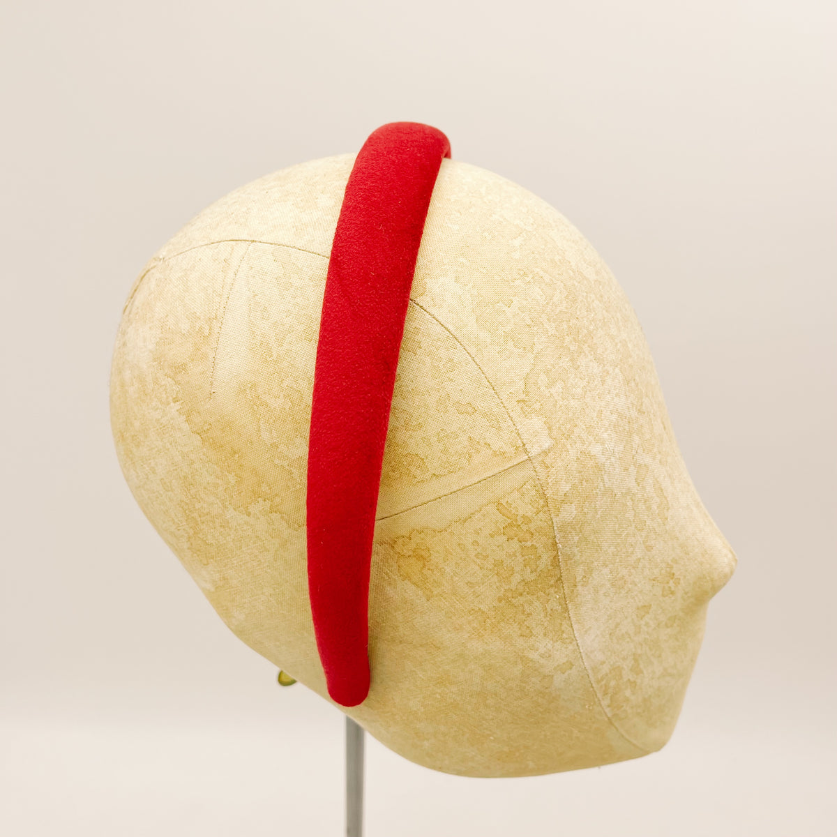 Velvet Headband Red Mini