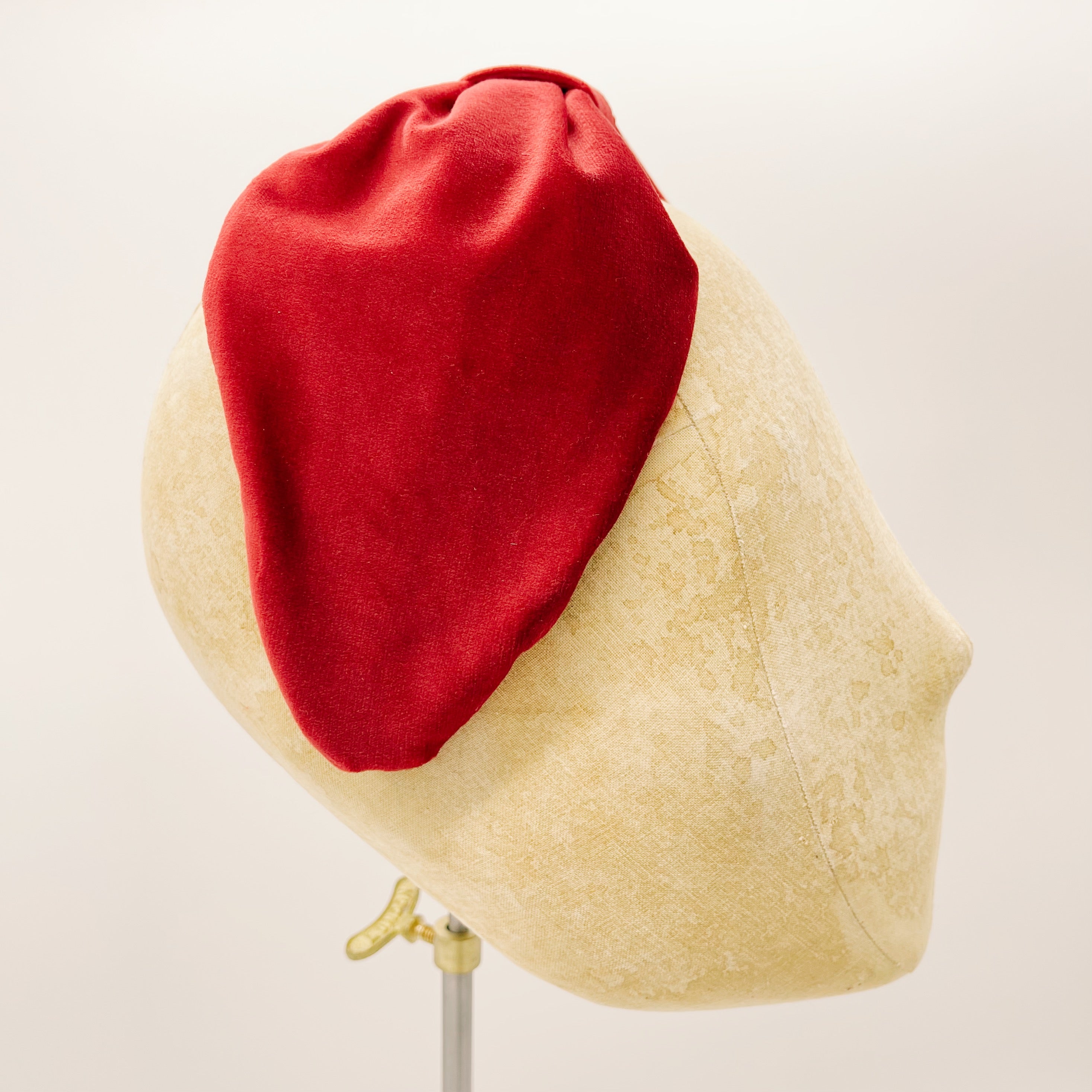 Red Leaf Velvet Headband