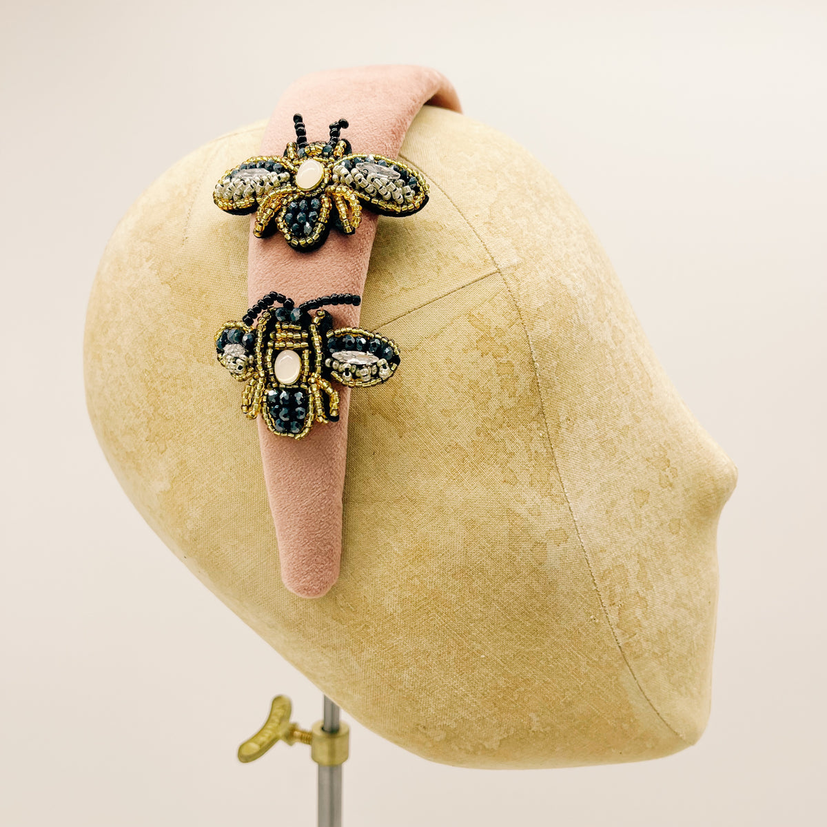 Cerchietto Velluto Vintage Pink Series #6