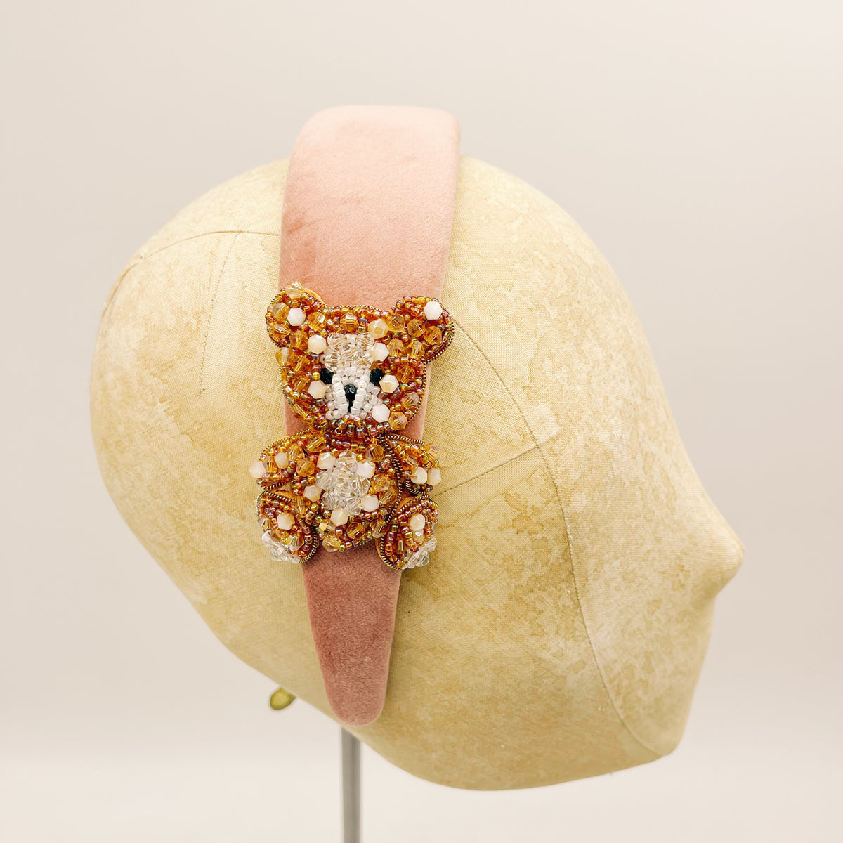 Cerchietto Velluto Vintage Pink Series #5