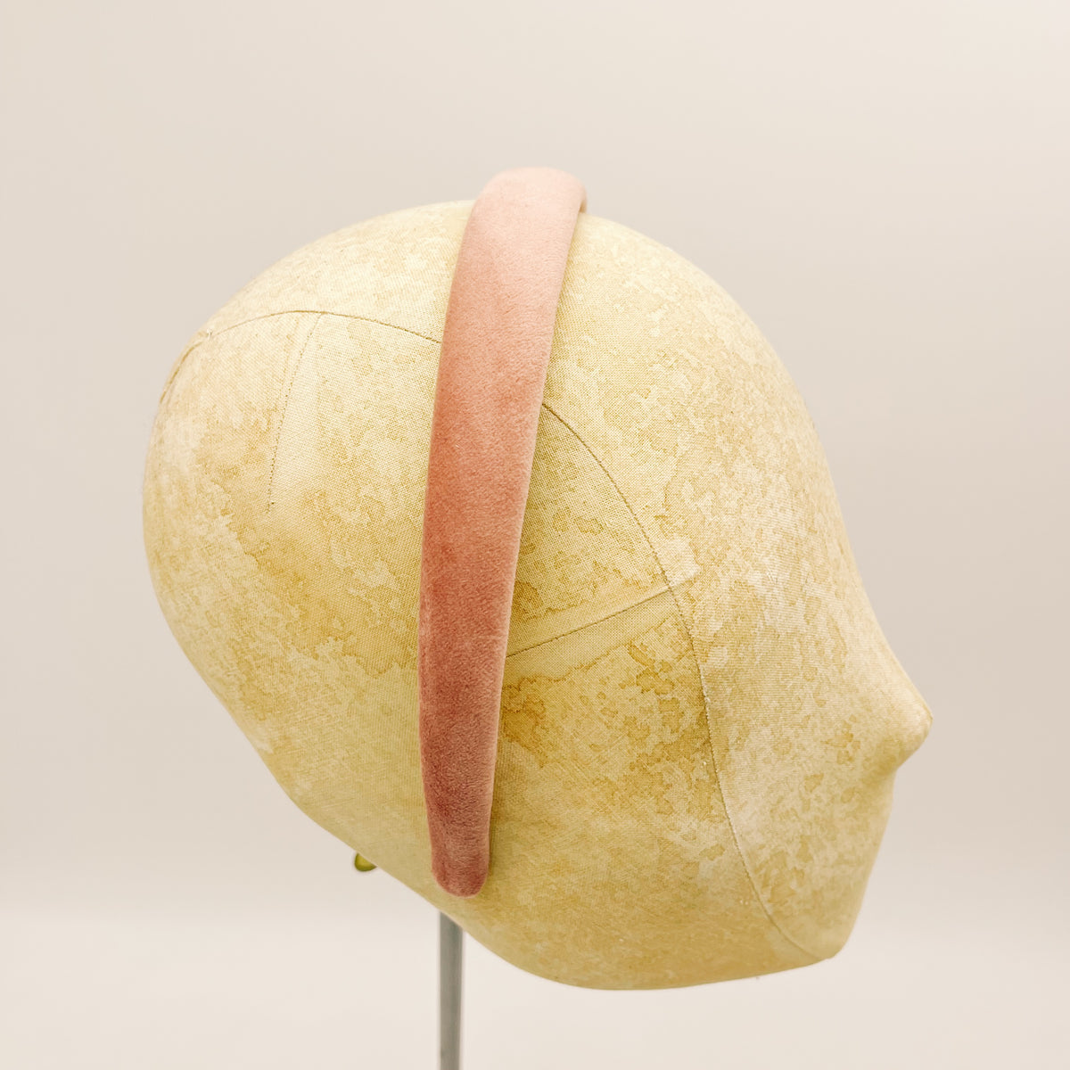 Vintage Pink Velvet Headband Mini
