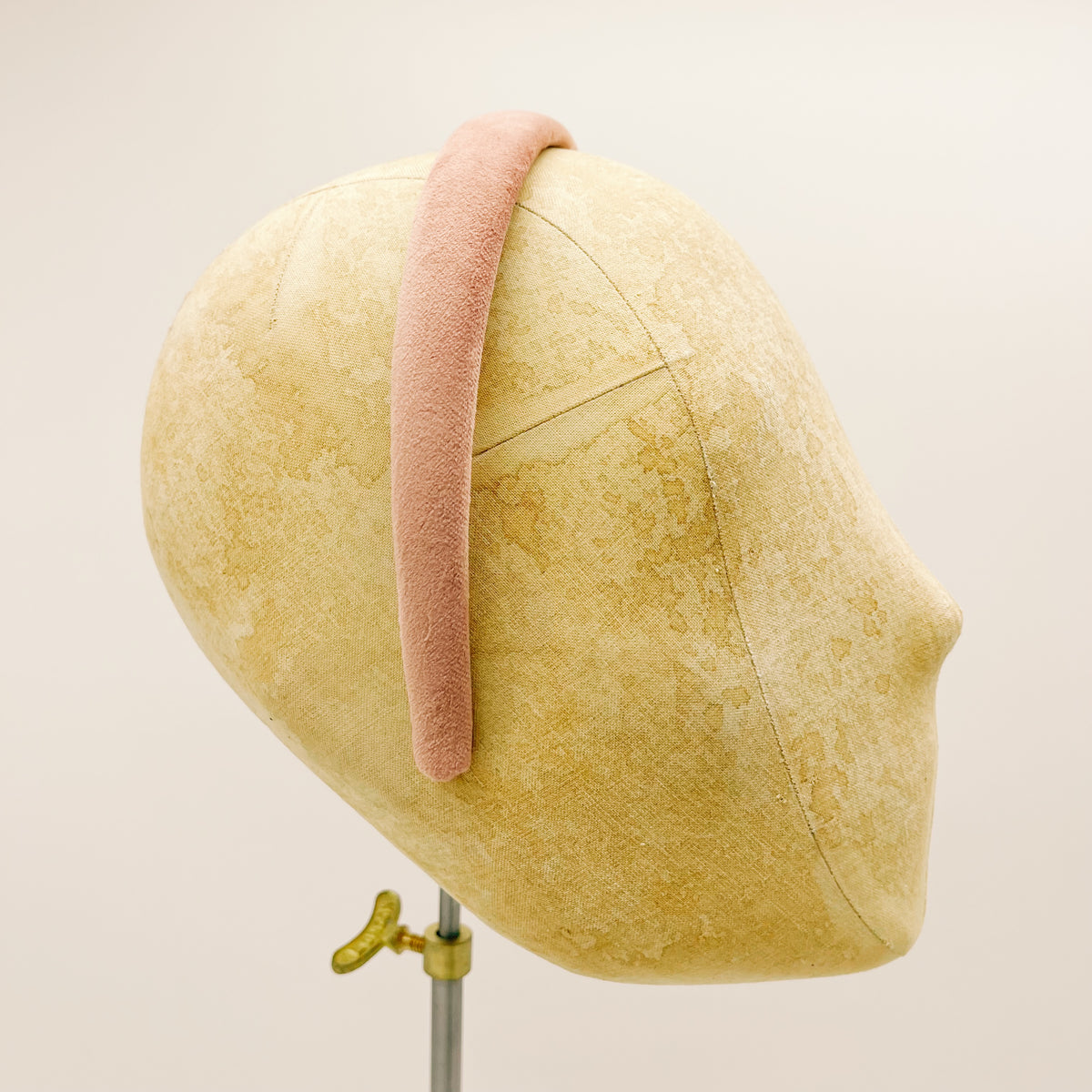 Vintage Pink Velvet Headband Mini