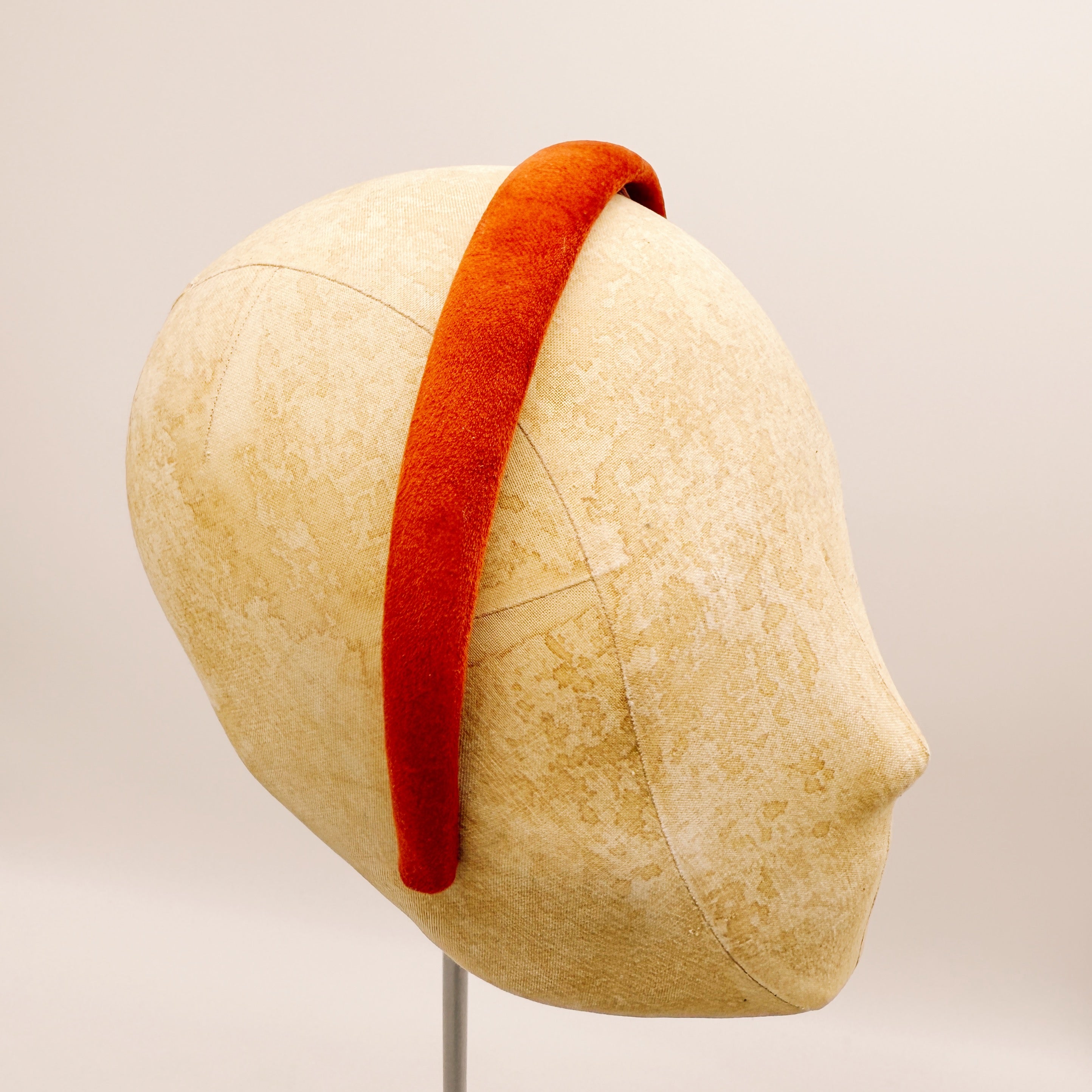 Brick Velvet Headband Mini