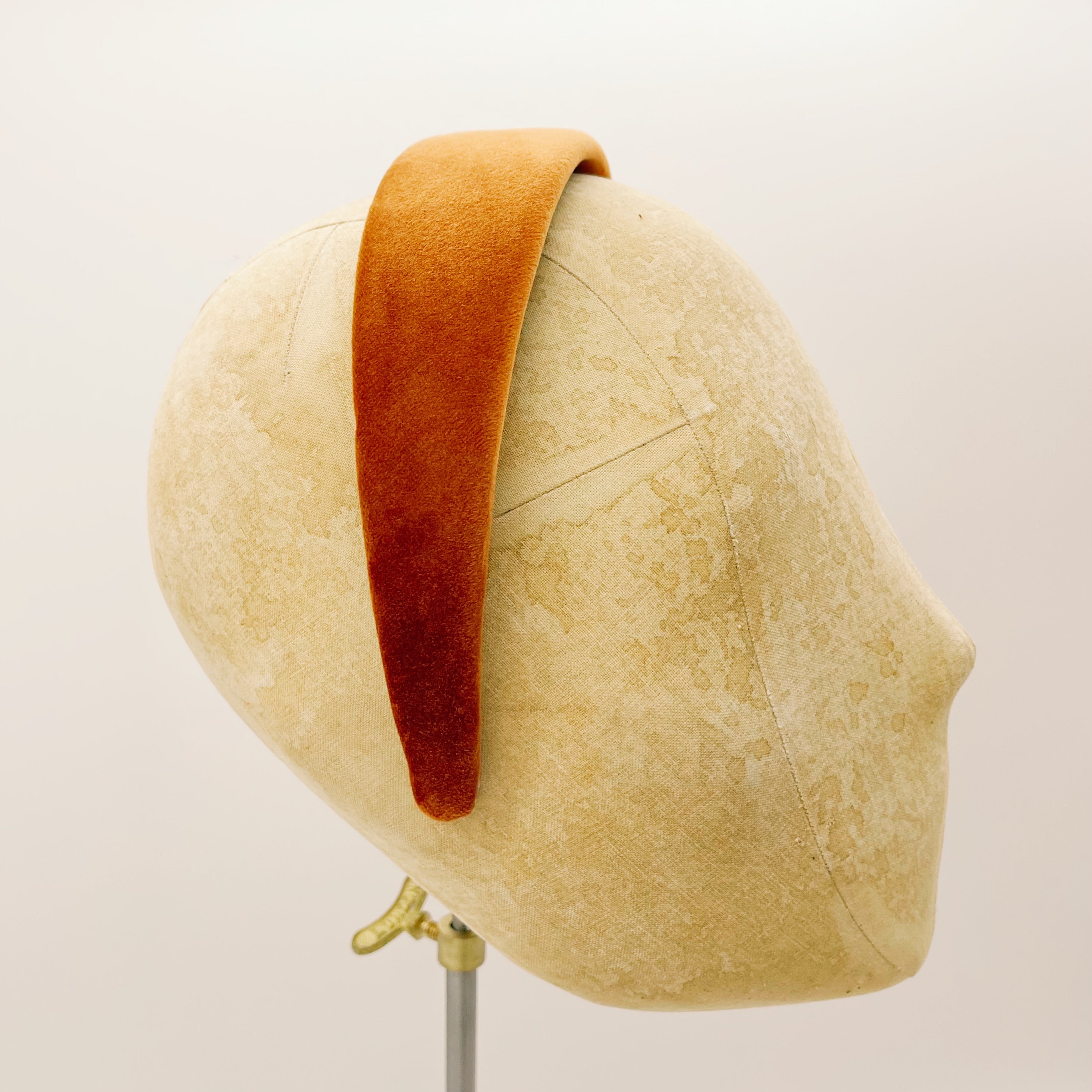 Velvet Headband Brown