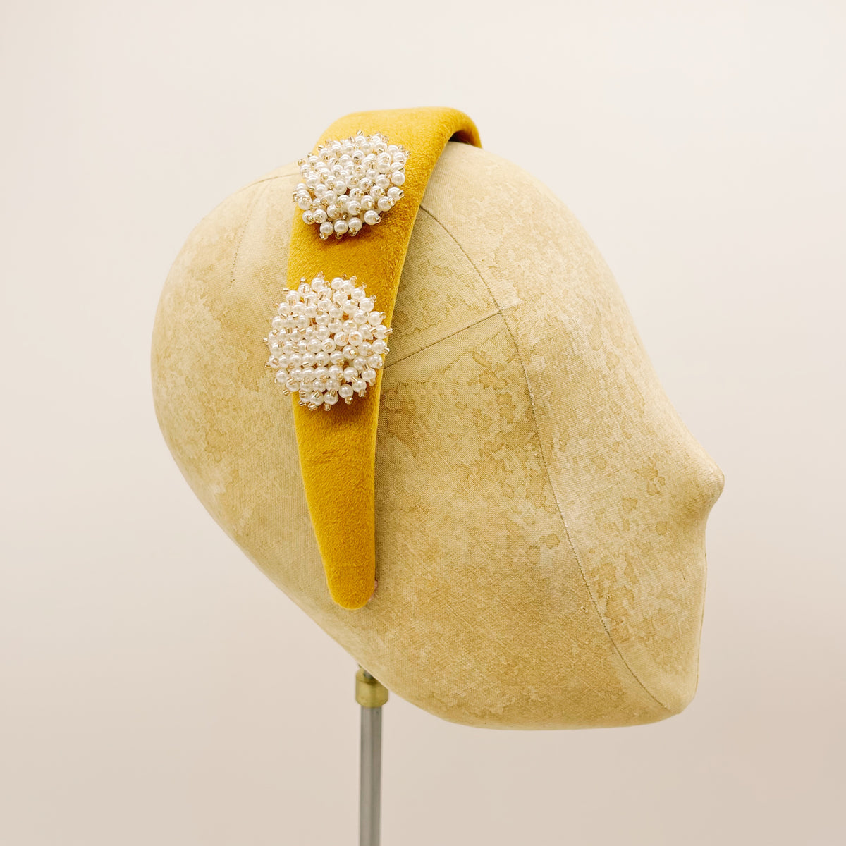 Cerchietto Velluto Ochre Series #2