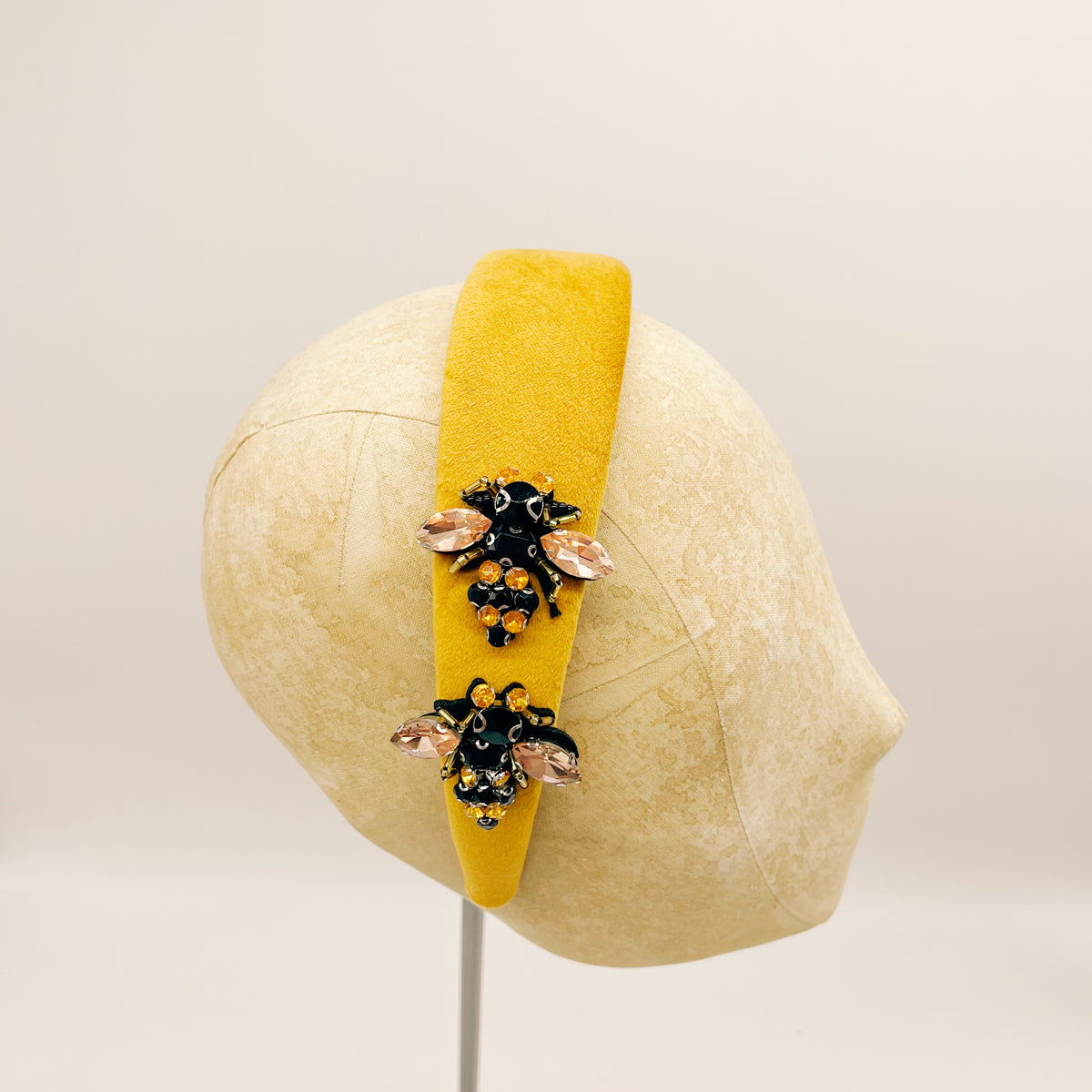 Cerchietto Velluto Ochre Series #3