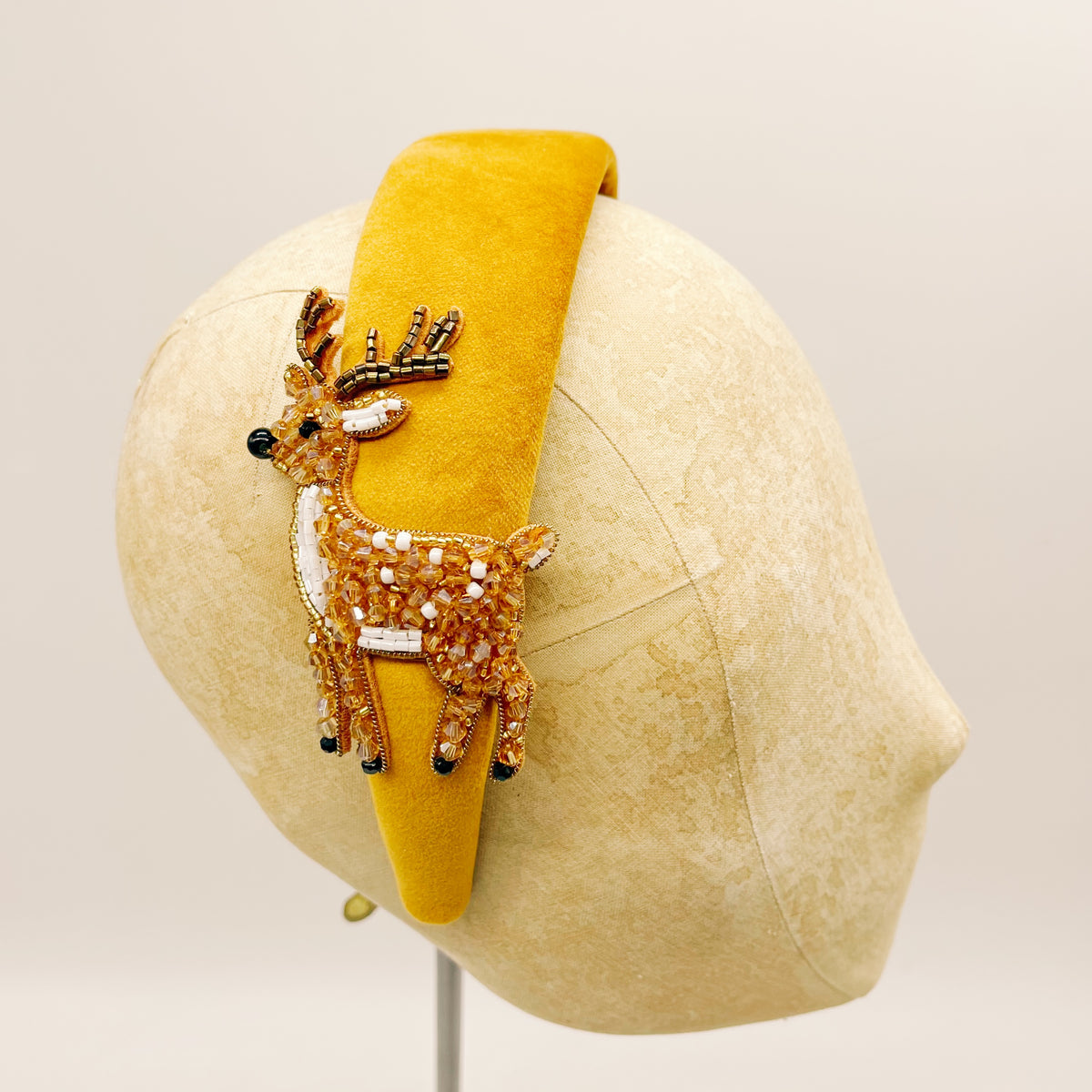 Cerchietto Velluto Ochre Series #4