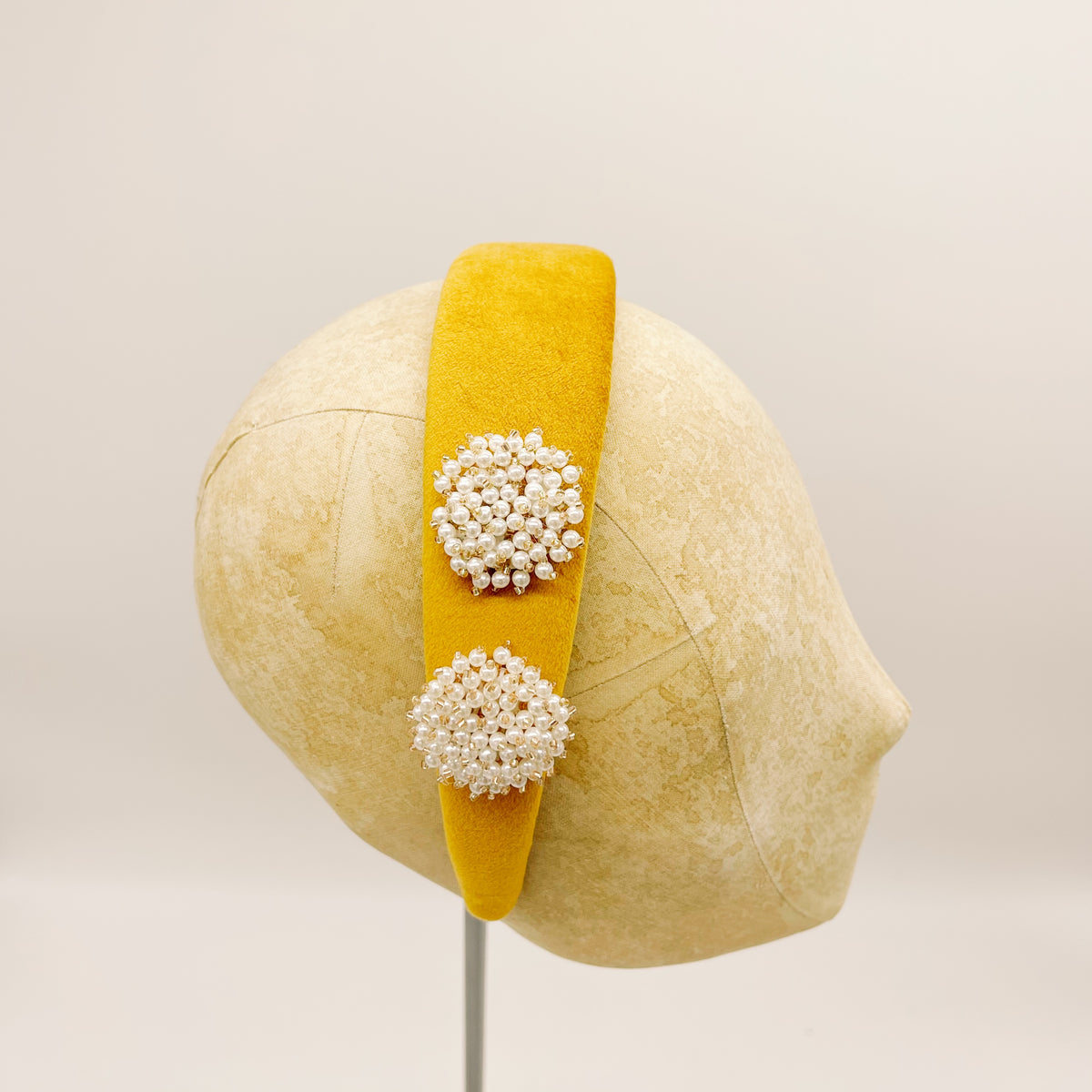 Cerchietto Velluto Ochre Series #2