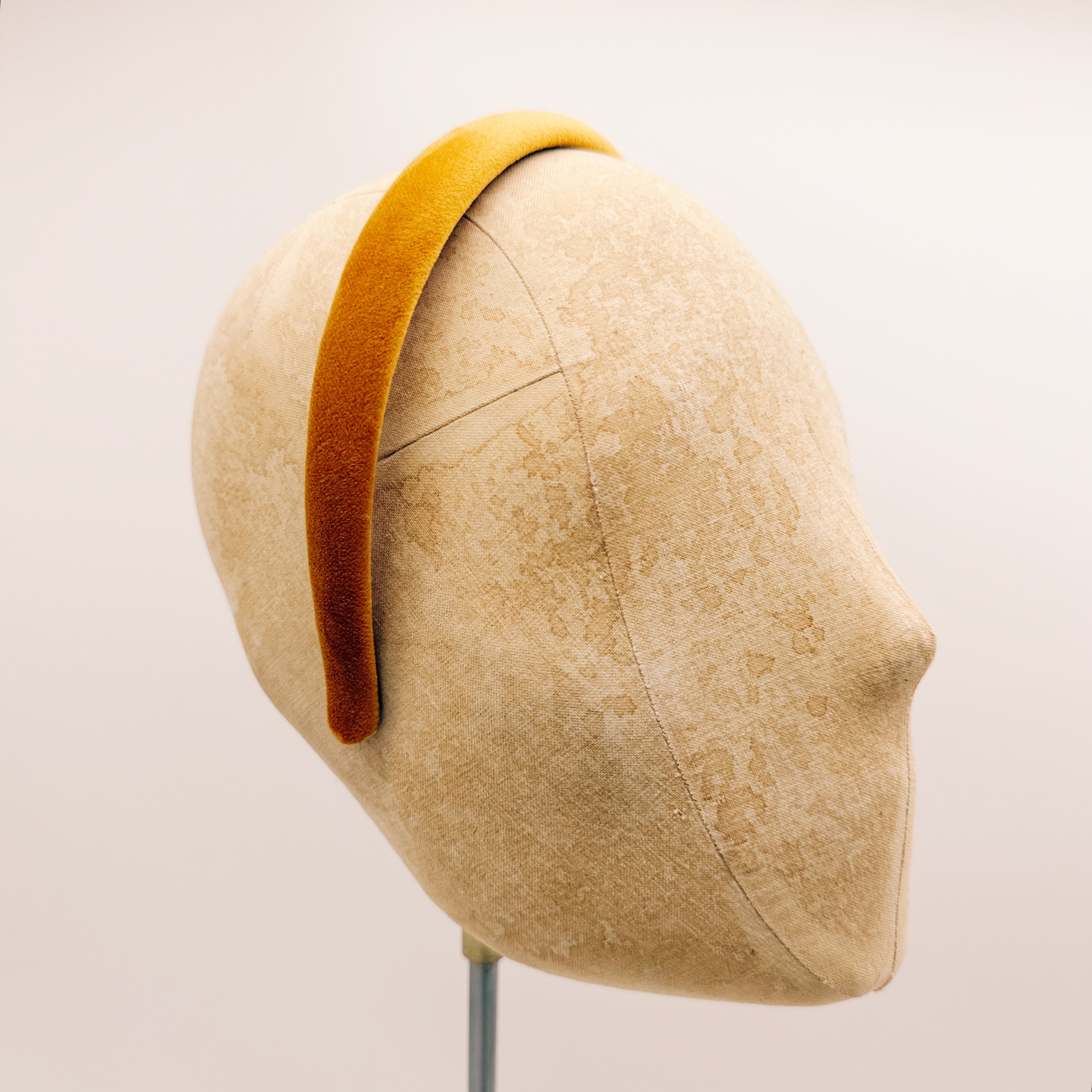 Mini Ochre Velvet Headband