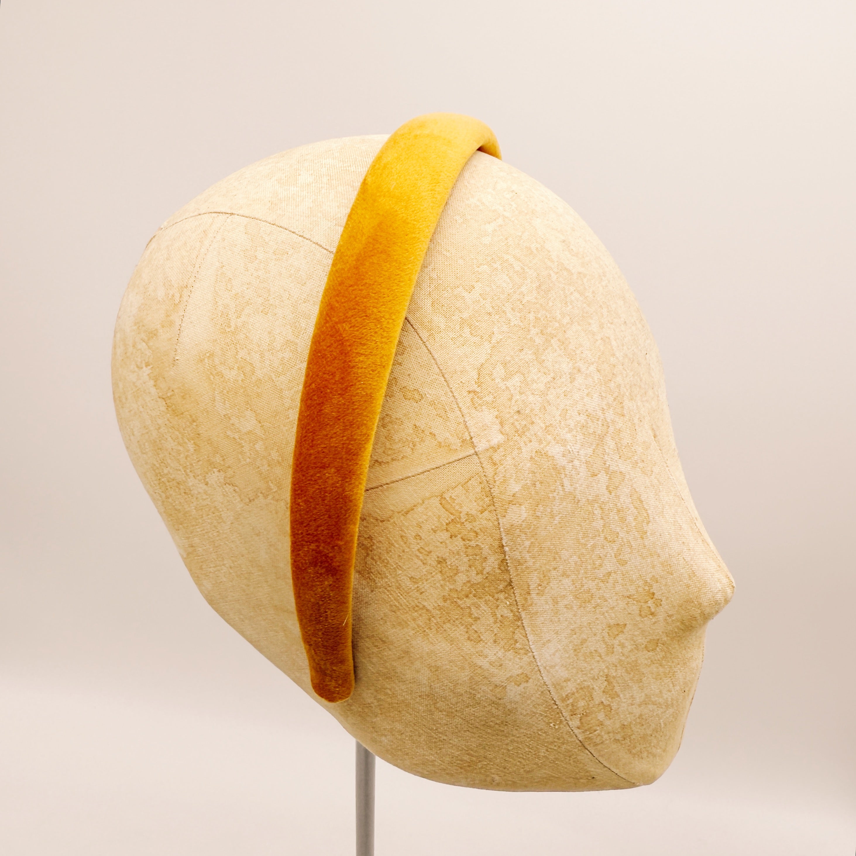 Mini Ochre Velvet Headband