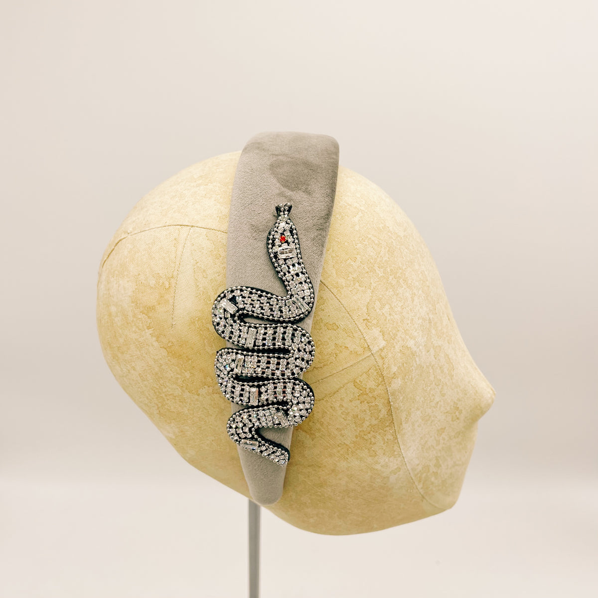 Cerchietto Velluto Grey Series #3