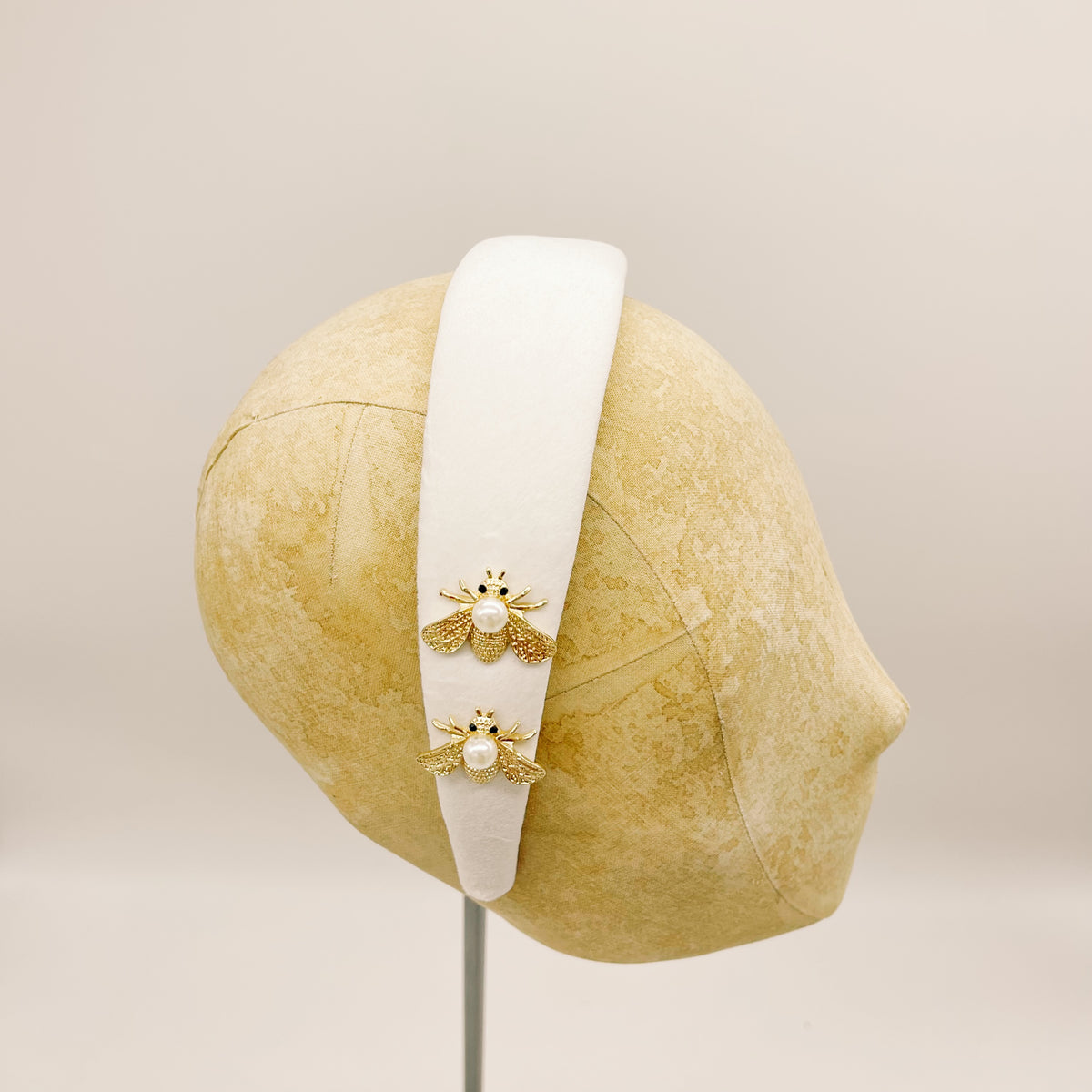 Cerchietto Velluto White Series #6