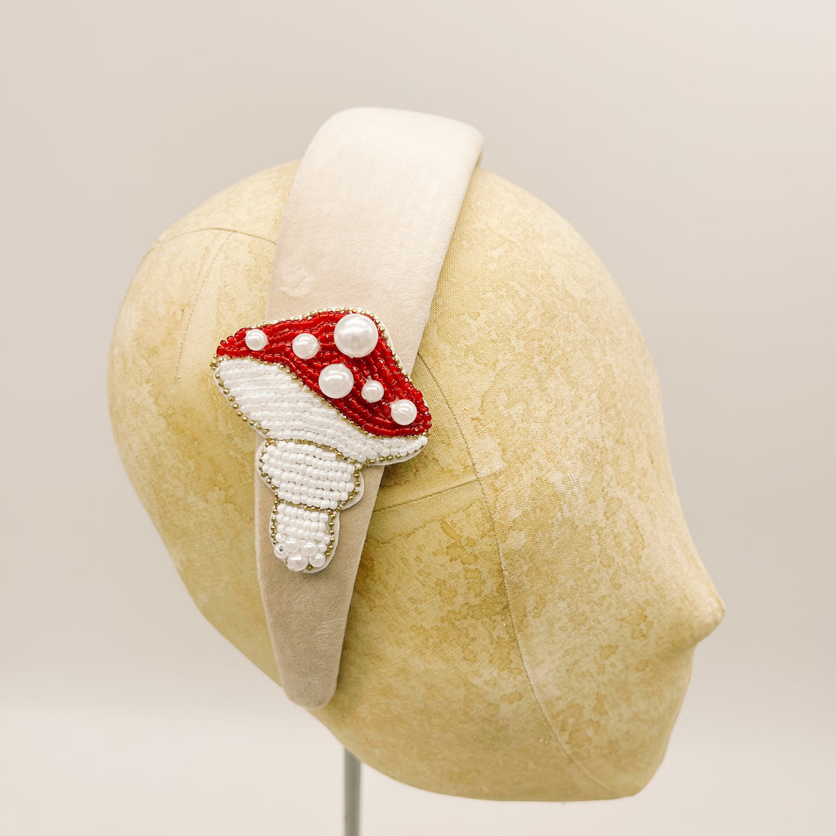 Cerchietto Velluto Cream Series #1