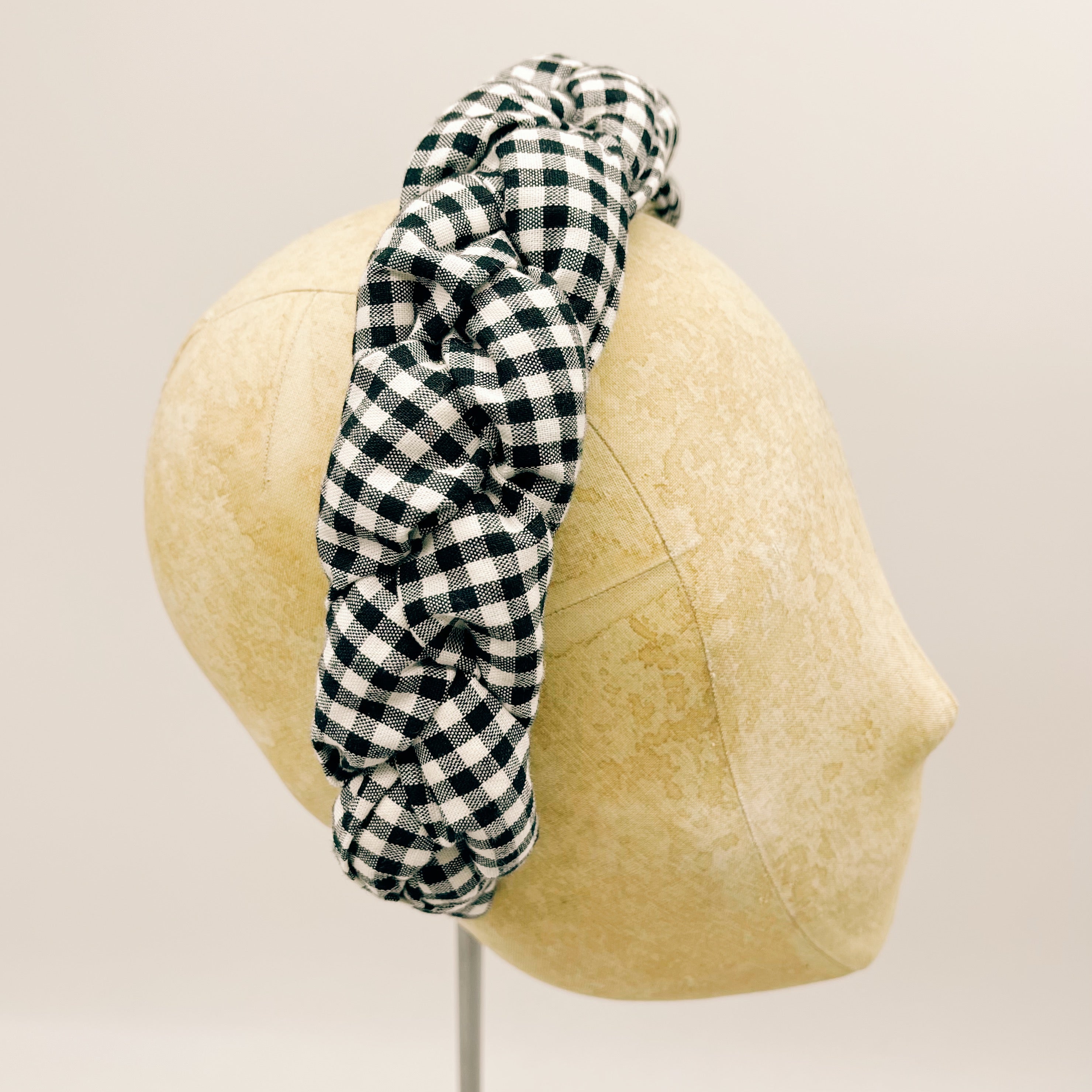 Vichy Black Braid Headband