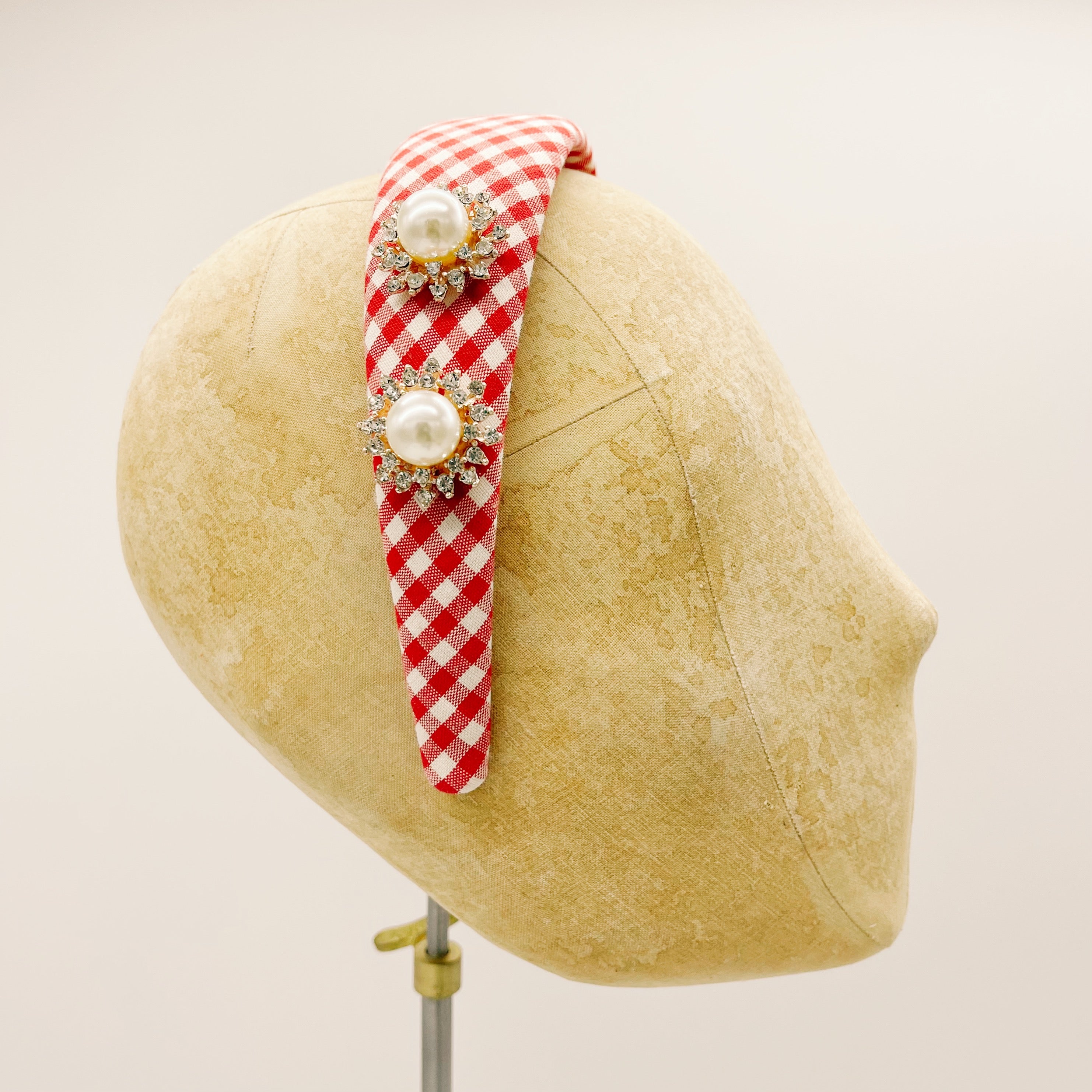 Headband Vichy Red Series #6