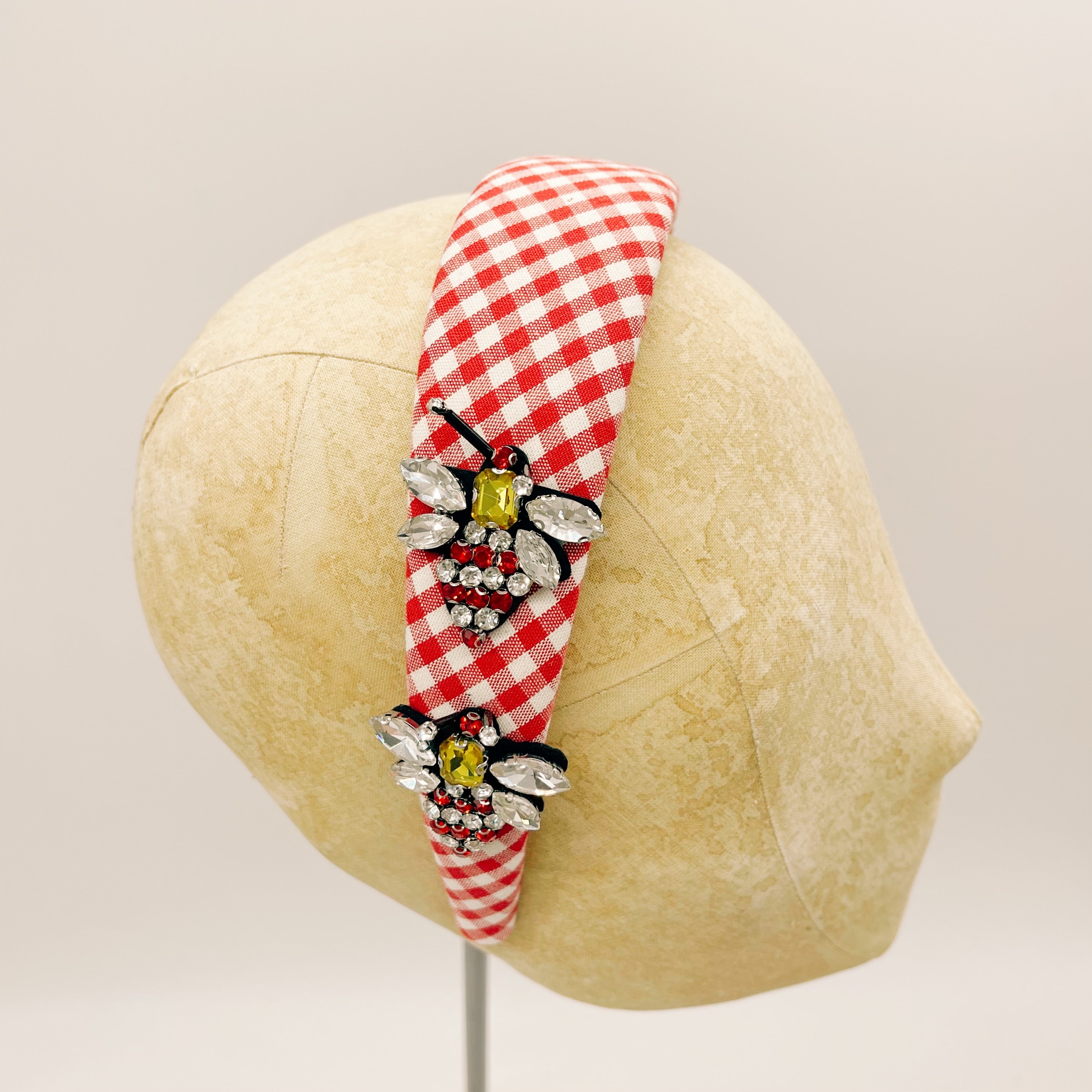 Vichy Red Series Headband #2