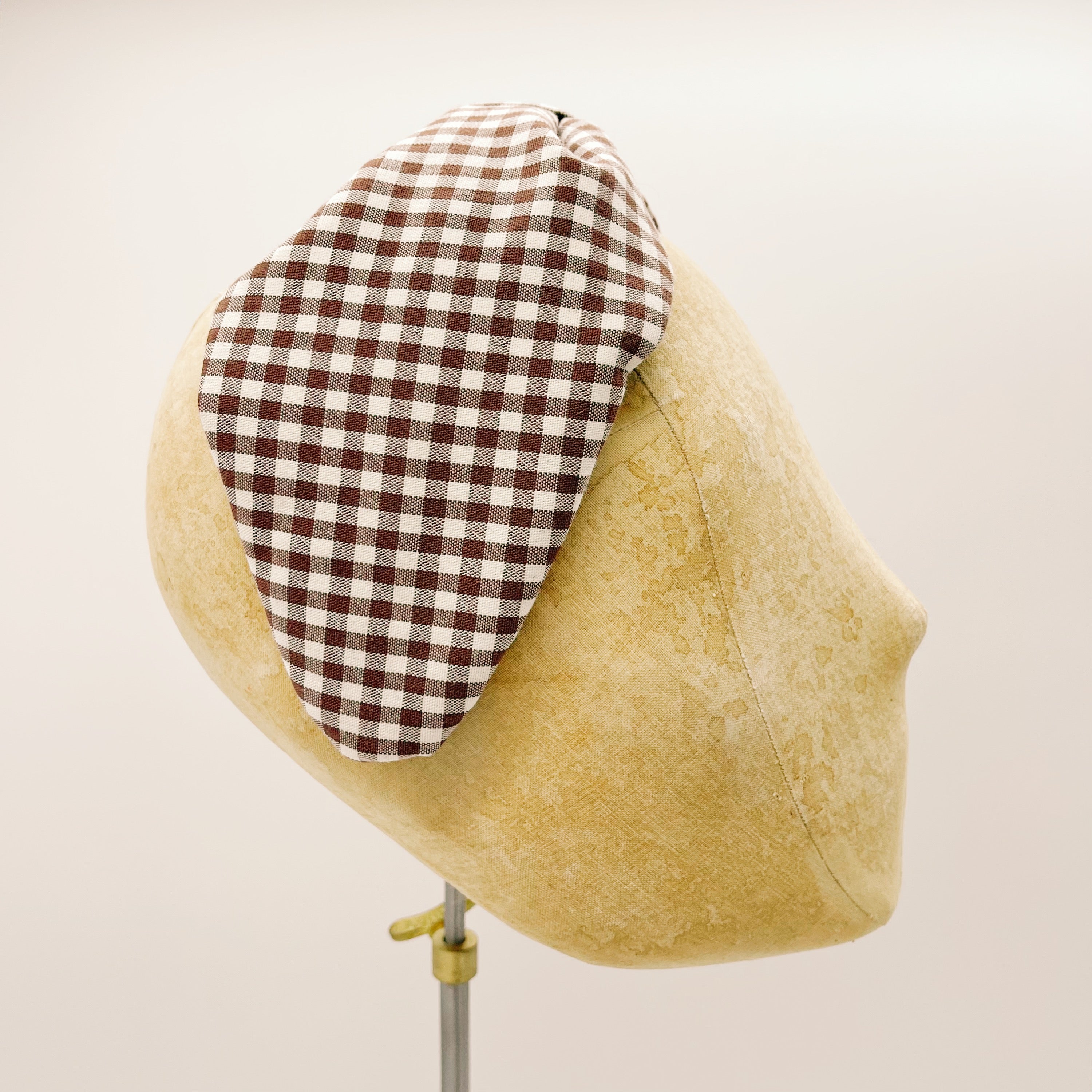 Vichy Brown Leaf Headband