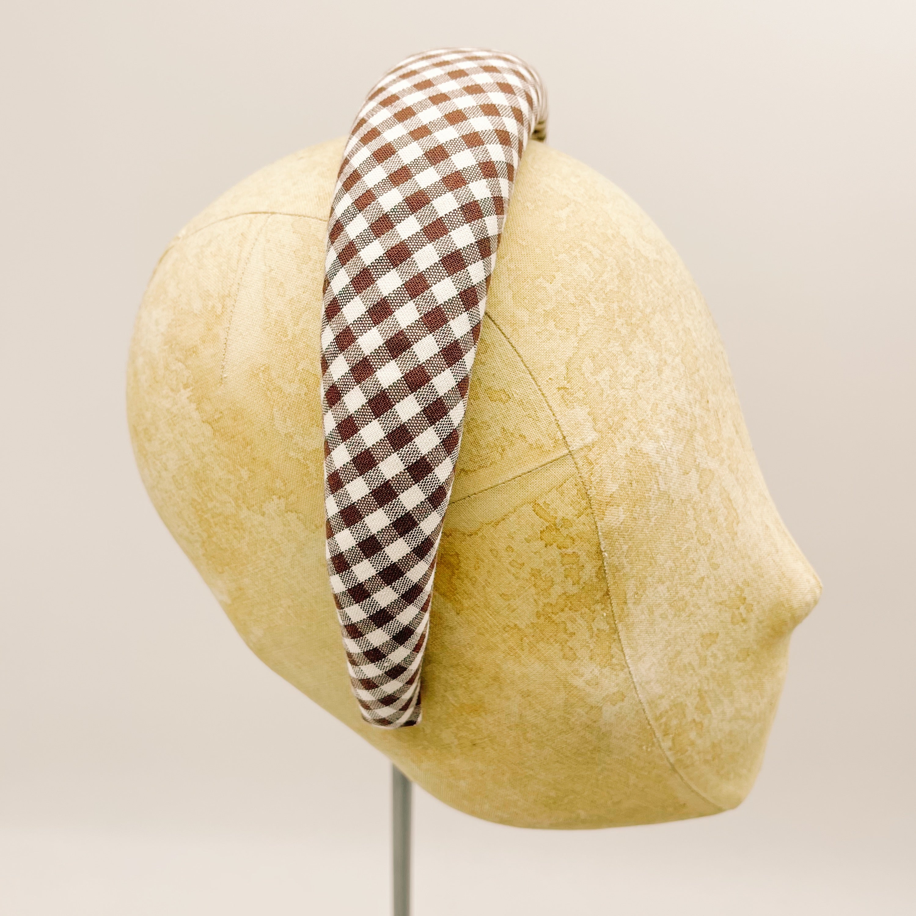 Vichy Brown Padded Headband