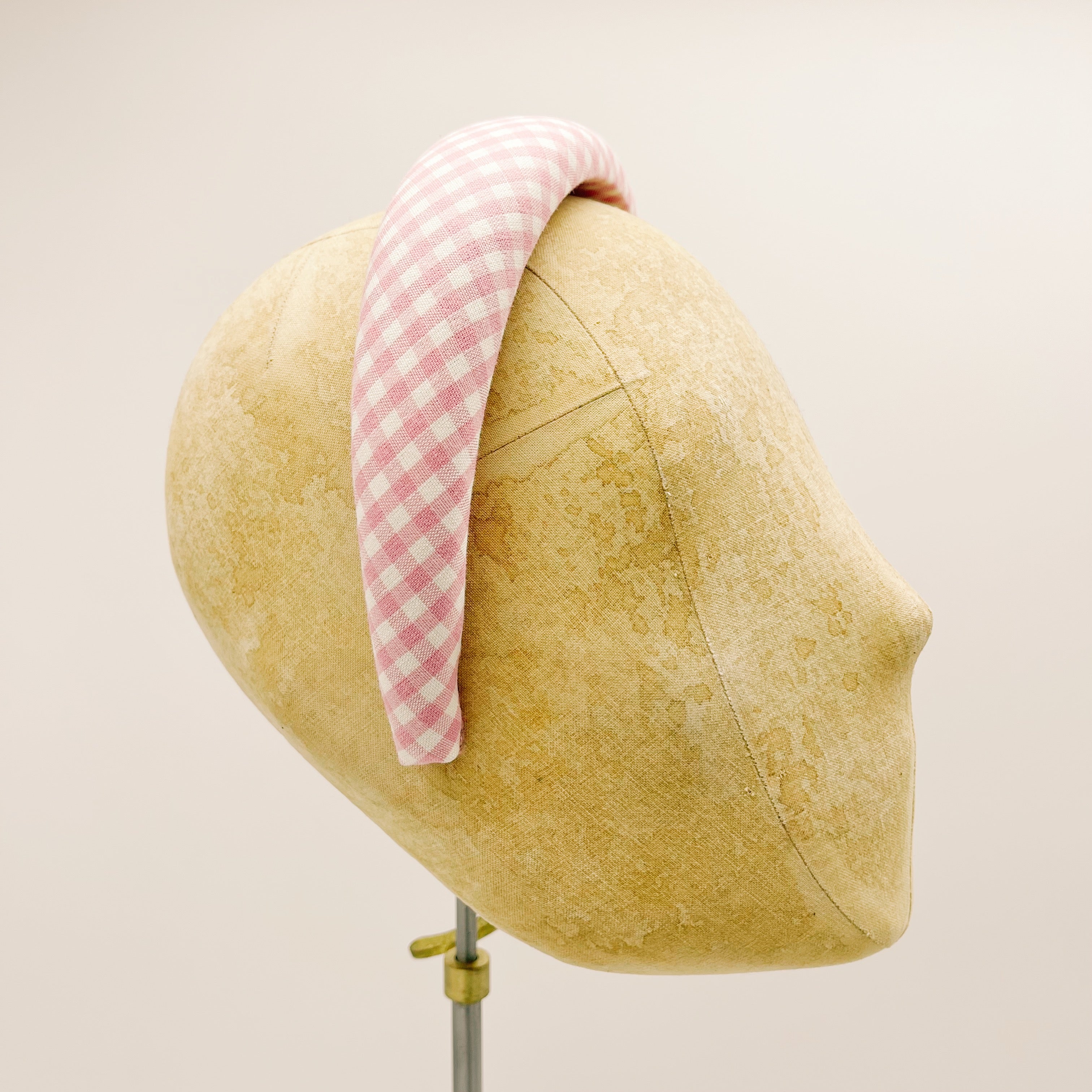 Vichy Pink Padded Headband