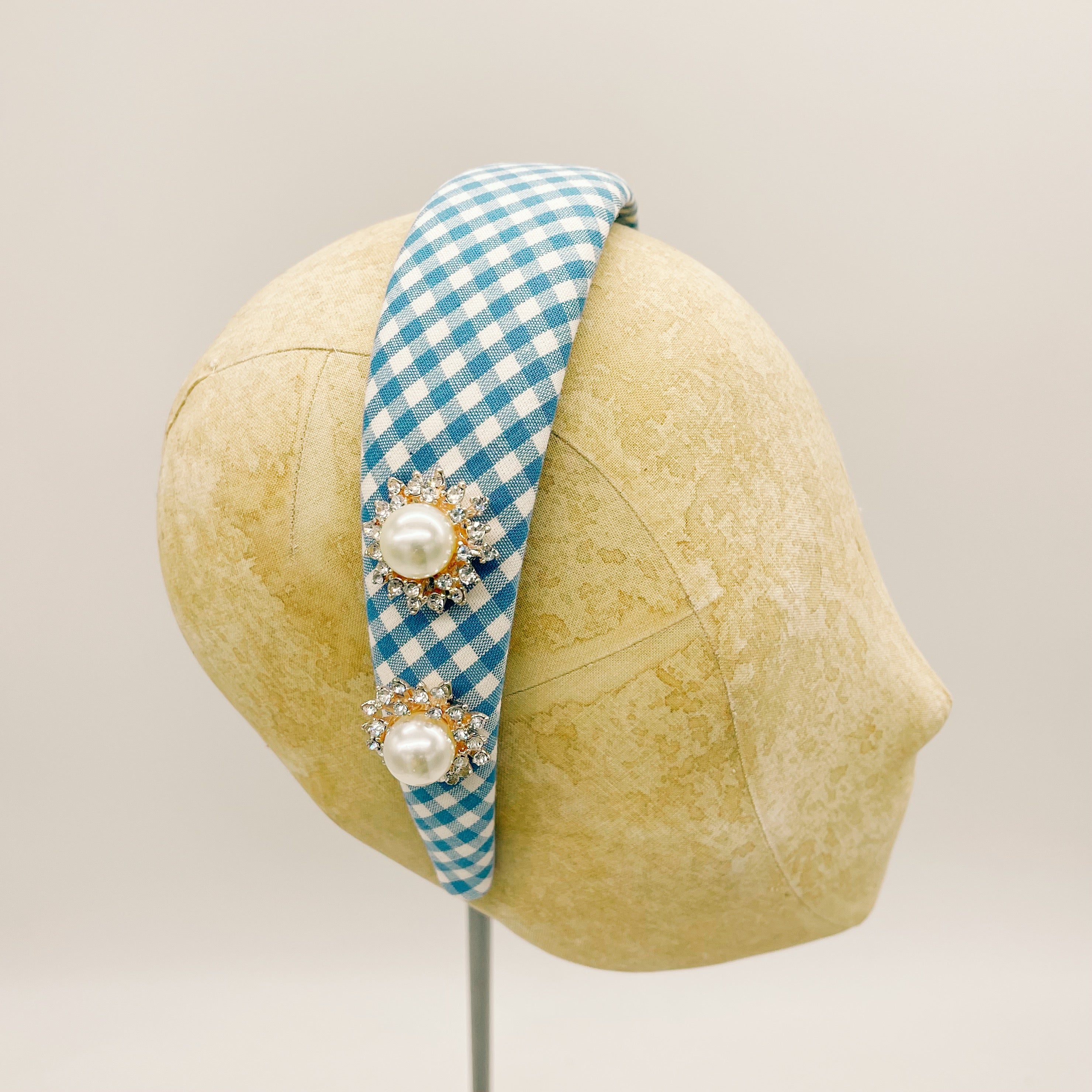 Vichy Light Blue Series Headband #2