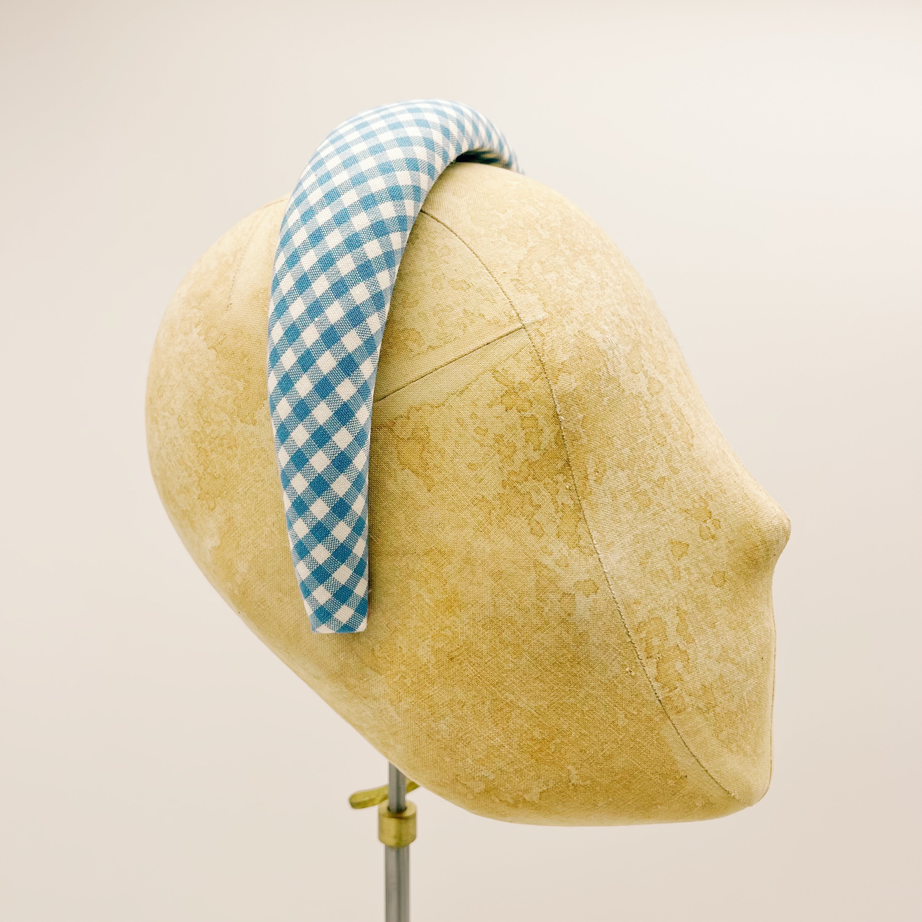Vichy Light Blue Padded Headband