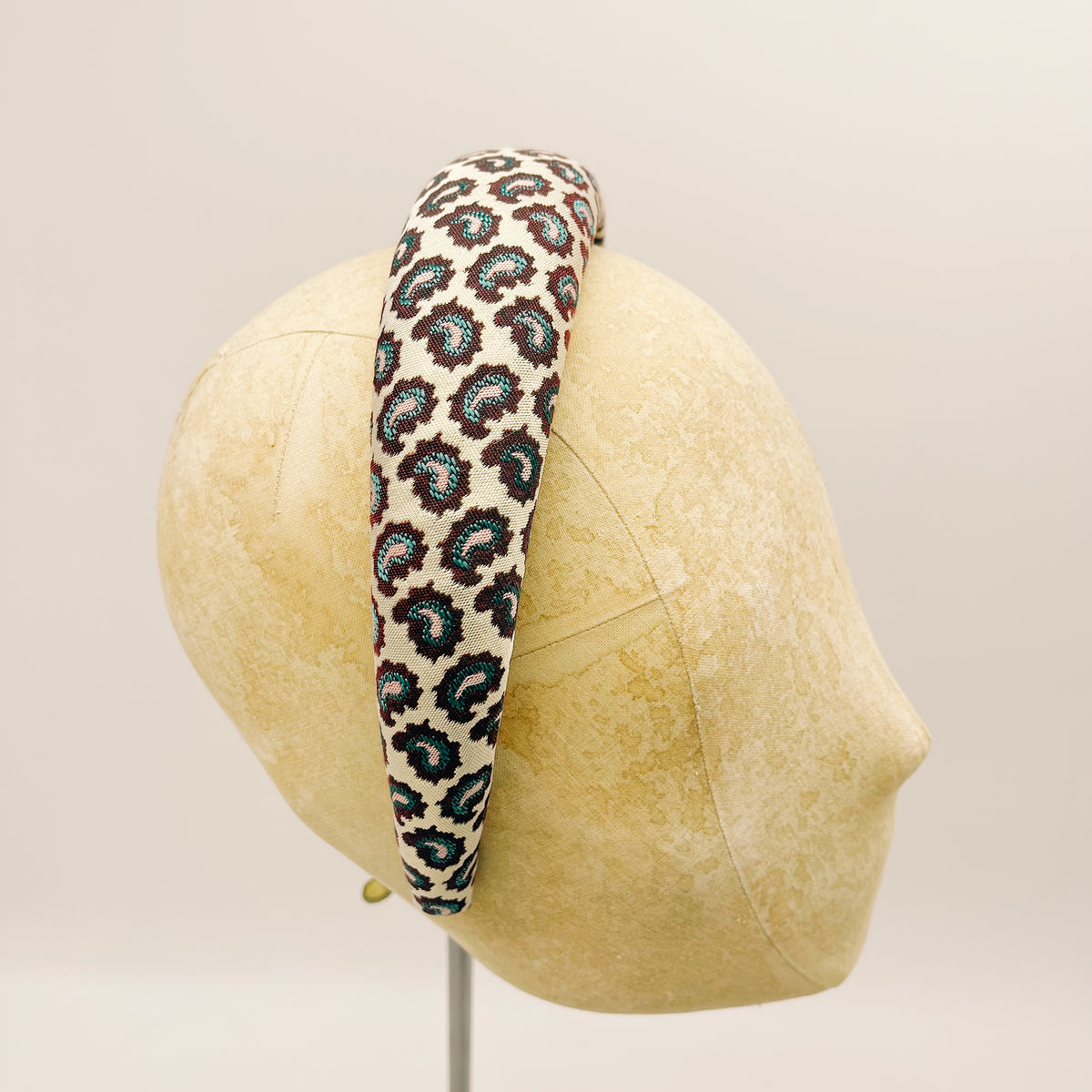 Cerchietto Jacquard Little Paisley Padded