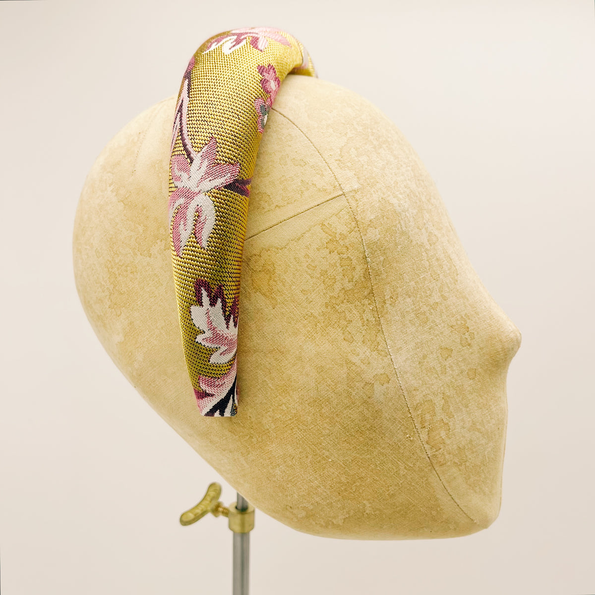 Cerchietto Jacquard Gold Chinoiserie Padded