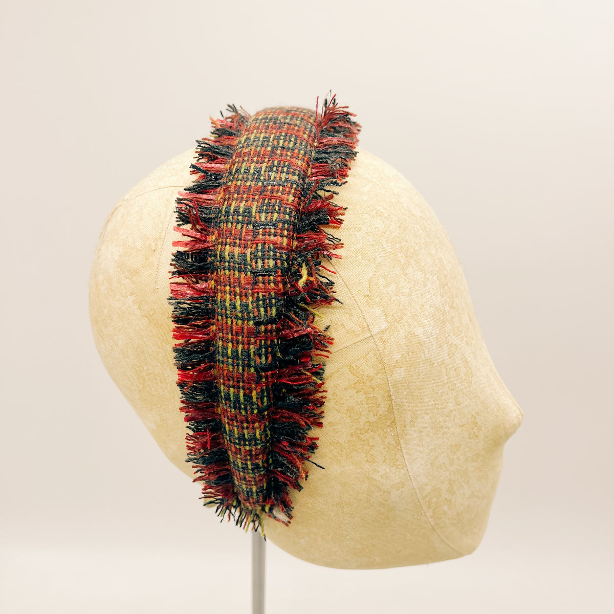 Cerchietto Tweed Fringes n.24